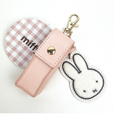 ミッフィー リップポーチ ピンク 小物入れ キーホルダー