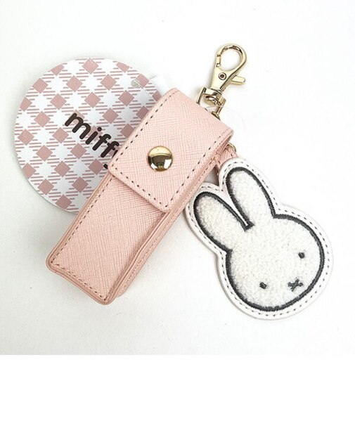 ミッフィー リップポーチ ピンク 小物入れ キーホルダー
