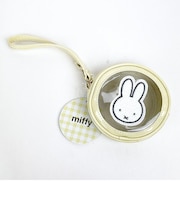 ミッフィー ラウンドポーチ S イエロー 小物入れ 化粧品入れ クラッチバッグ ハンドバッグ