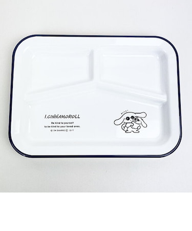 サンリオ シナモン アイシナモロール スクエアプレート ネイビー ランチ 皿 キッチン
