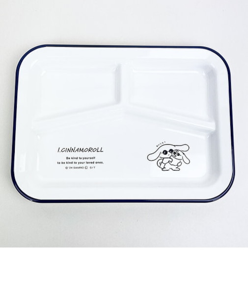 サンリオ シナモン アイシナモロール スクエアプレート ネイビー ランチ 皿 キッチン