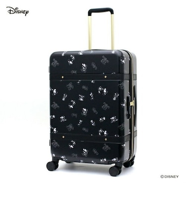 ディズニー ミッキー スーツケース(M) ジッパータイプ (スケッチブラック) キャリーケース