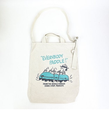 スヌーピー ショルダートート ホワイト ビーグルスカウト バッグ お出かけ 学校