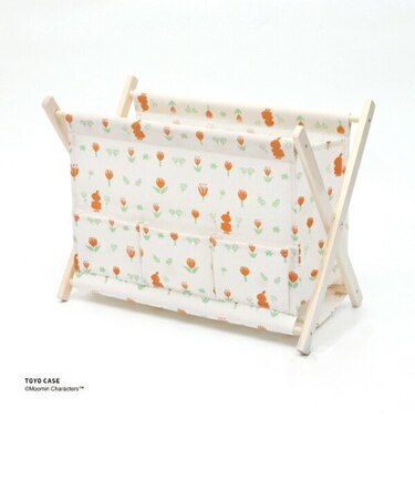 ムーミン リビングバスケット (ホワイト) チューリップ MOOMIN