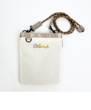 スヌーピー RE-PETサコッシュポーチ アイボリー ロゴ バッグ ポシェット