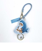 mofusand モフサンド ダイカットキーチェーンウォッチ サメ 時計 キーチェーン