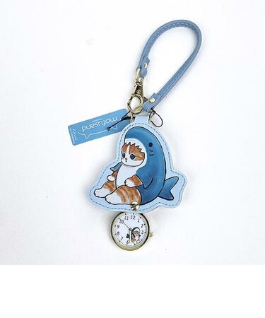 mofusand モフサンド ダイカットキーチェーンウォッチ サメ 時計 キーチェーン