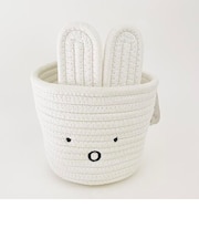 ミッフィー miffy ロープバスケット(S) ホワイト インテリア