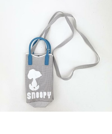 スヌーピー シリコンハンドル2WAYミニトートバッグ グレー ベビールー ルート―ト SNOOPY