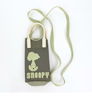 スヌーピー シリコンハンドル2WAYミニトートバッグ オリーブ ベビールー ルート―ト SNOOPY