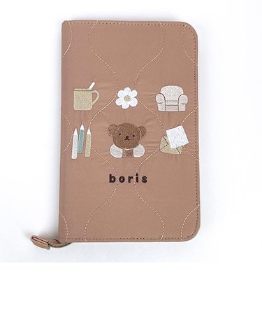 ミッフィー miffy ボリス キルティングシリーズ フリーケース ブラウン マルチケース 母子手帳ケース