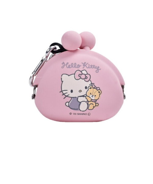 サンリオ ハローキティ POCHIBI(POCHIBI(ポチビ)) シリコン がま口 ミニポーチ(ふんわりピンク)