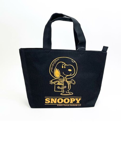 スヌーピー ファスナーミニトート アストロノーツ ブラック バッグ デイユーズ
