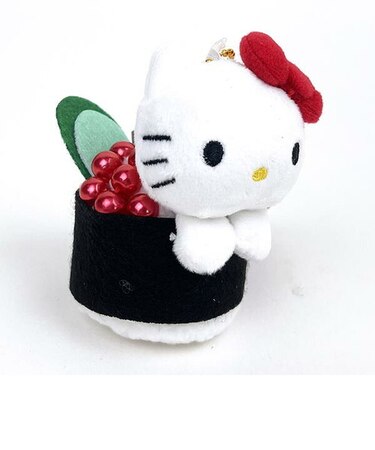 サンリオ ハローキティ 寿司マスコット イクラ ぬいぐるみ キーホルダー
