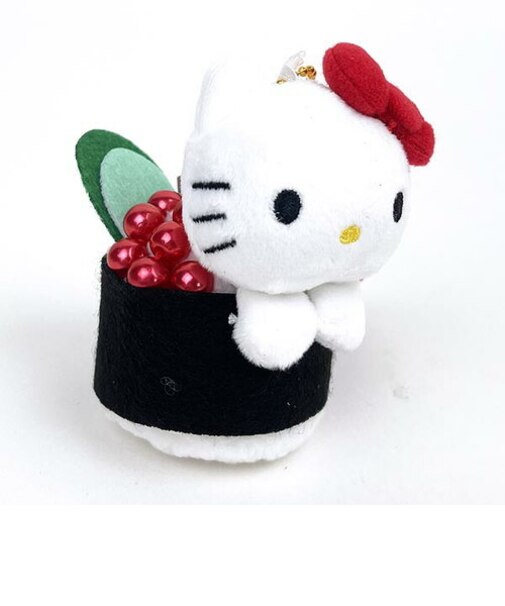 サンリオ ハローキティ 寿司マスコット イクラ ぬいぐるみ キーホルダー
