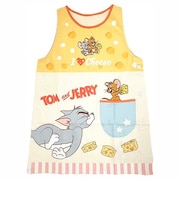 トムとジェリー 割烹着 とっておきチーズ エプロン キッチン ランチ 料理 家事