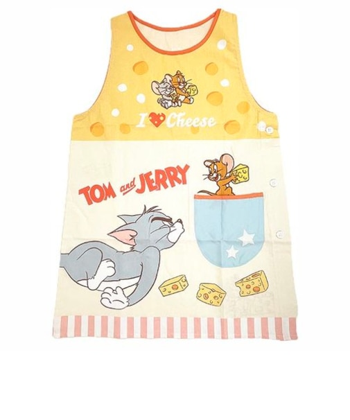 トムとジェリー 割烹着 とっておきチーズ エプロン キッチン ランチ 料理 家事