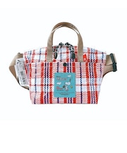 スヌーピー  2WAY ポリエチレン ショルダー ミニトートバッグ デリ 防水性 レジャー ランチ チェック SNOOPY