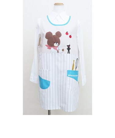 くまの学校 クッキンジャッキータブリエ エプロン 割烹着 キッチン ランチ