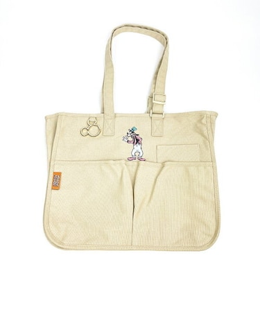 ディズニー グーフィー キャンバスマルチポケットトートバッグ(ベージュ) Disney アコモデ ACCOMMODE