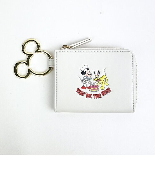ディズニー レトロアートフラグメントケース（ホワイト） 小銭入れ