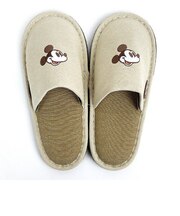 ディズニー ミッキーマウス スマイルベージュ スリッパ(約22cm~24cm対応) ルームシューズ Disney