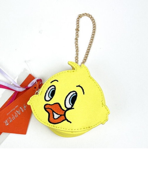 トムとジェリー クアッカ― ダイカットポーチ (イエロー) FLAPPER