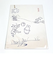 ミッフィー×鳥獣戯画 miffy ポスター (鞠遊び) インテリア