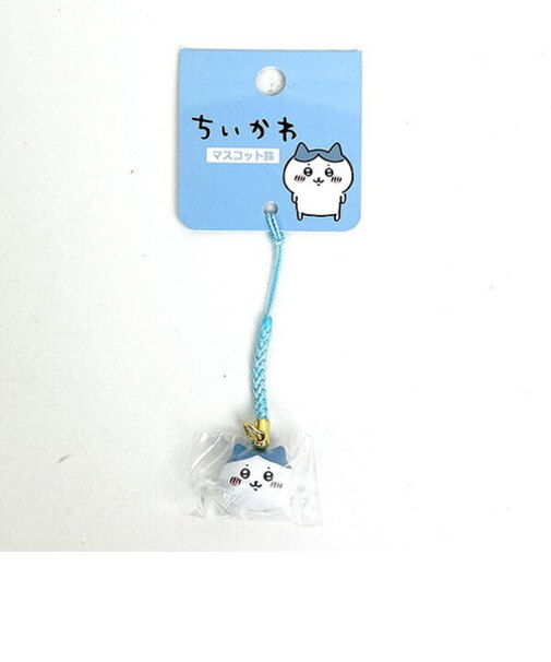 ちいかわ ハチワレ マスコット鈴（ブルー） キーホルダー