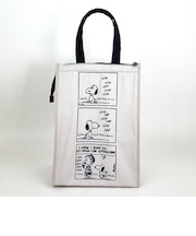 スヌーピー 保冷保温マチ付きトート Ｍ モカ バッグ エコバッグ ランチ お弁当 サマー