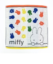 ミッフィー miffy ウォッシュタオル ストライプ柄 西川