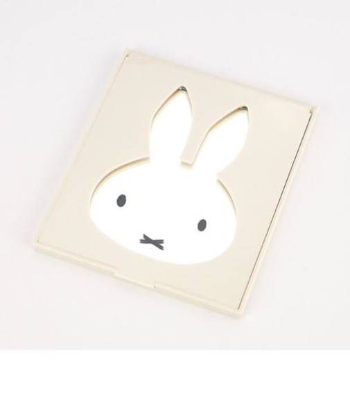 ミッフィー miffy ダイカットミラー（ベージュ） 鏡