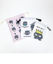サンリオ バッドばつ丸 おセンチ 3P巾着 小物入れ ポーチ Sanrio