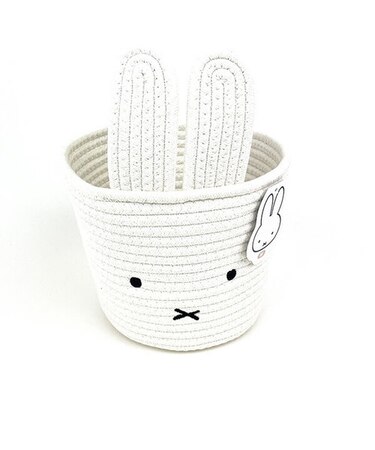 ミッフィー miffy ノーマル ロープバスケット(M) ホワイト インテリア 収納