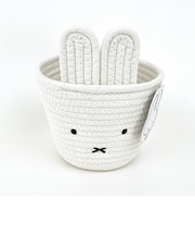 ミッフィー miffy ノーマル ロープバスケット(S) ホワイト インテリア 収納