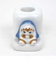 モフサンド mofusand サメにゃん フィギュア付き歯ブラシスタンド シングル 洗面用品 歯磨き ホワイト