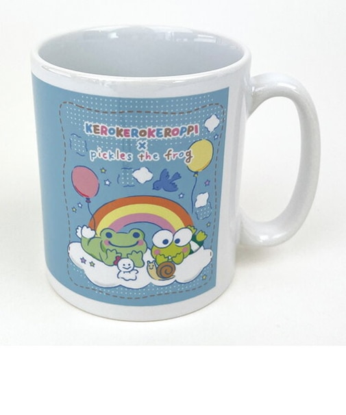 サンリオ けろっぴ × ピクルス マグカップ 水色 コップ Sanrio