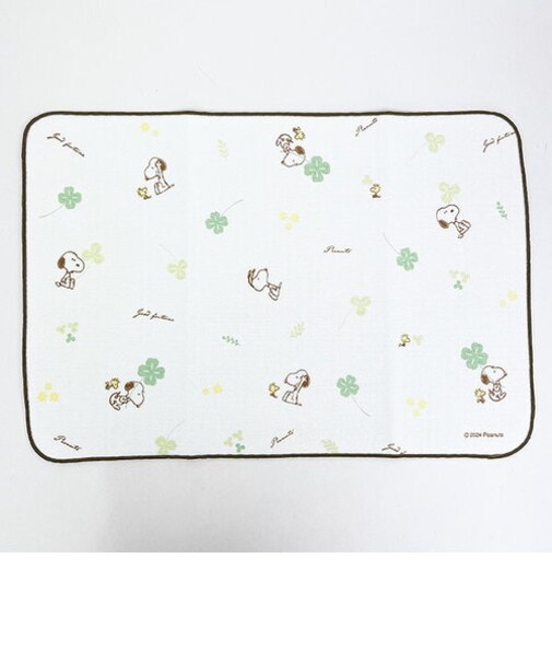 スヌーピー 水切りマット フォーチュンクローバー グリーン キッチン SNOOPY