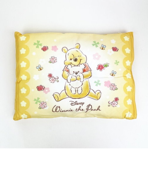 ディズニー プーサン フラワーオレンジ ジュニア枕 まくら 寝具 キッズ こども オレンジ