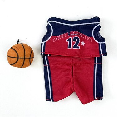 プラッシュコスチューマー(S) バスケットボール ぬいぐるみの衣装 ぬい撮り