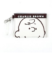 スヌーピー フェイスアップチャーリー・ブラウン シングルパスケース ICカード 定期入れ SNOOPY