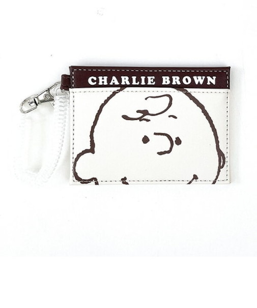 スヌーピー フェイスアップチャーリー・ブラウン シングルパスケース ICカード 定期入れ SNOOPY