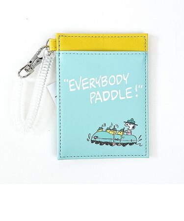 スヌーピー ビーグル・スカウト シングルパスケース (グリーン) ICカード 定期入れ SNOOPY