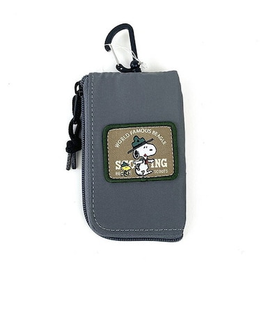 スヌーピー ビーグル・スカウト キー＆パスポーチRE-PET (グリーン) ICカード キーケース SNOOPY