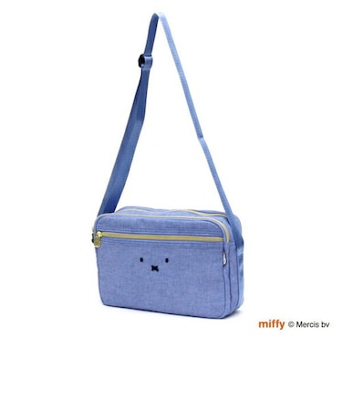 ミッフィー miffy ミニショルダーバッグ フェイスライトブルー