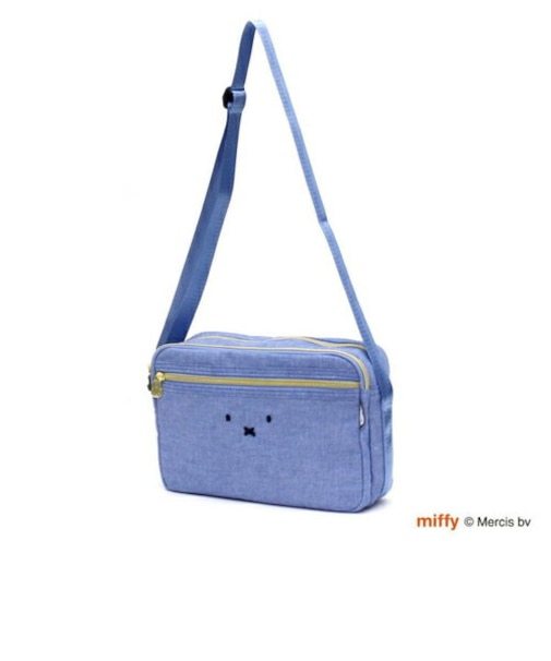 ミッフィー miffy ミニショルダーバッグ フェイスライトブルー
