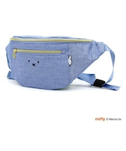 ミッフィー miffy ウエストバッグ ポーチ フェイスライトブルー