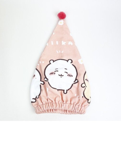 ちいかわ タオルキャップ お花とちいかわ タオル お風呂 プール
