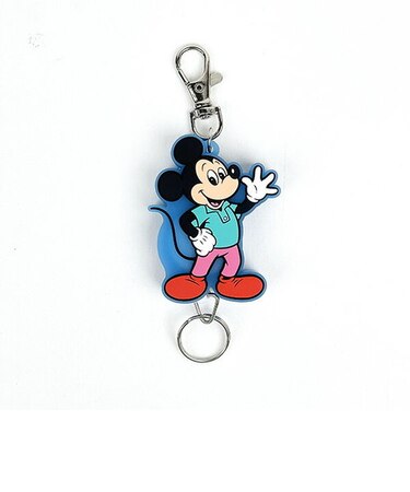 ディズニー ミッキーマウス ラバーリールキーホルダー Disney