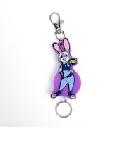 ディズニー ズートピア ジュディ・ホップス ラバーリールキーホルダー Disney